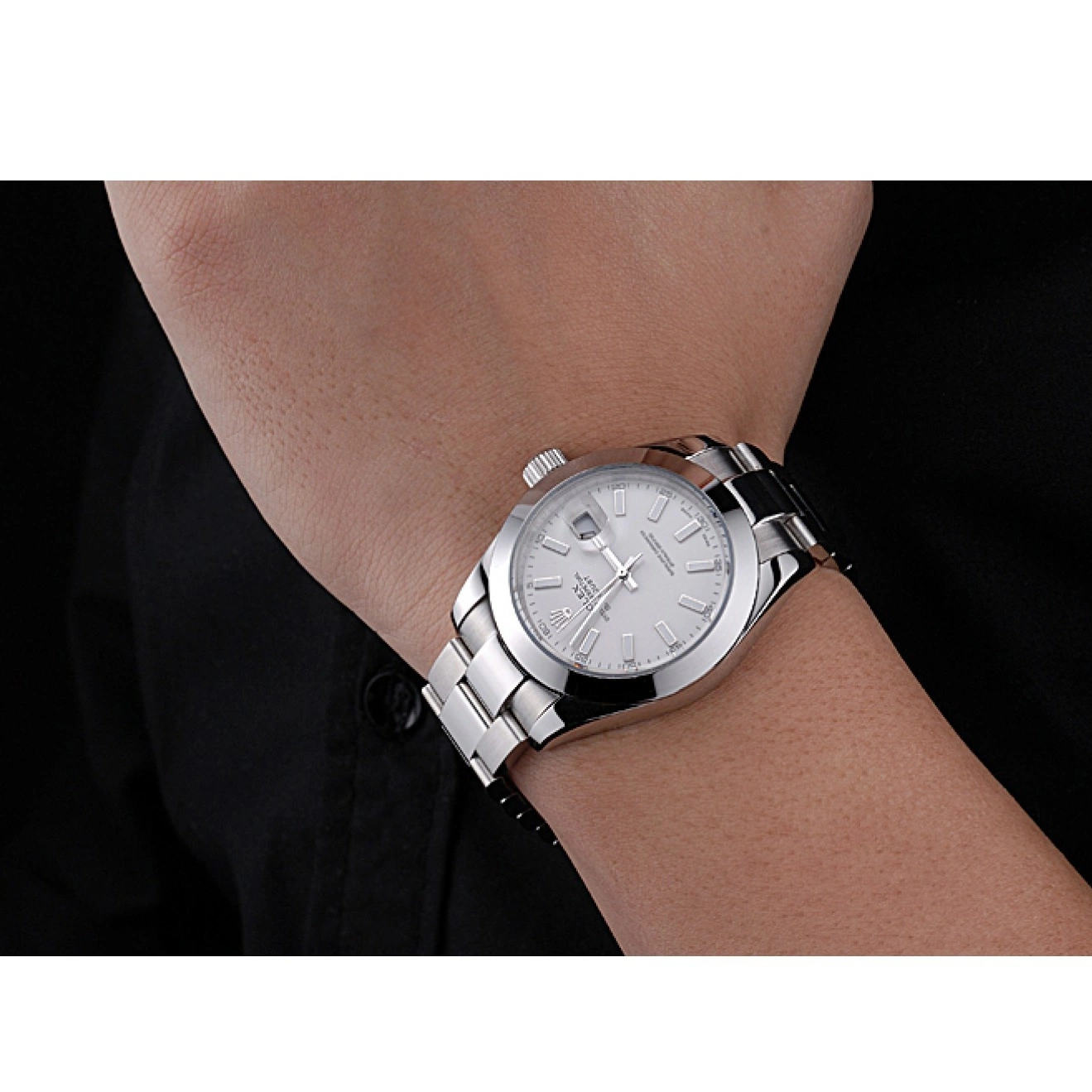 AAA replica watch Stainless Datejust 622266 White Rolex Steel Dial Case 0824